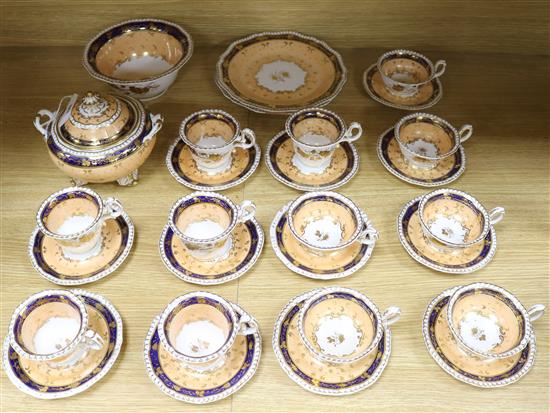 A Victorian porcelain tea set